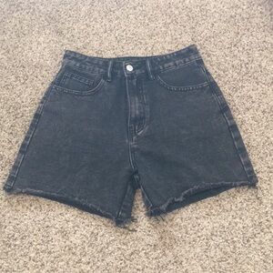 SHEIN Black Denim Jean Shorts